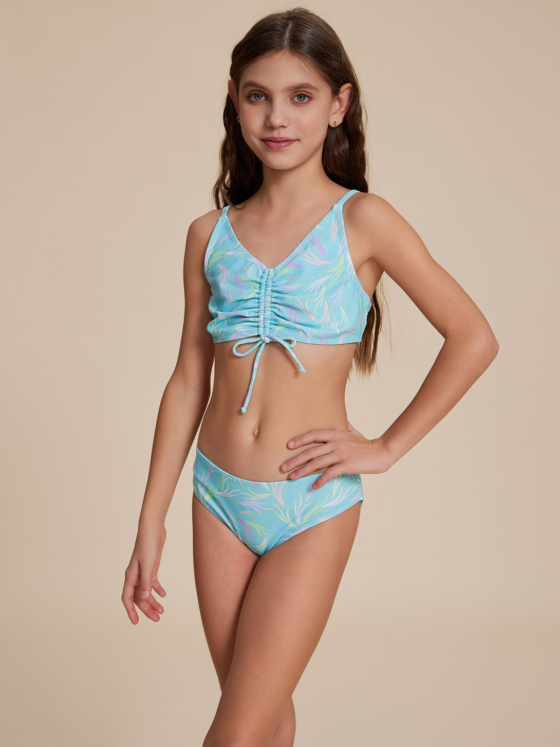 Blue Fresh Floral Bikini - Stylr