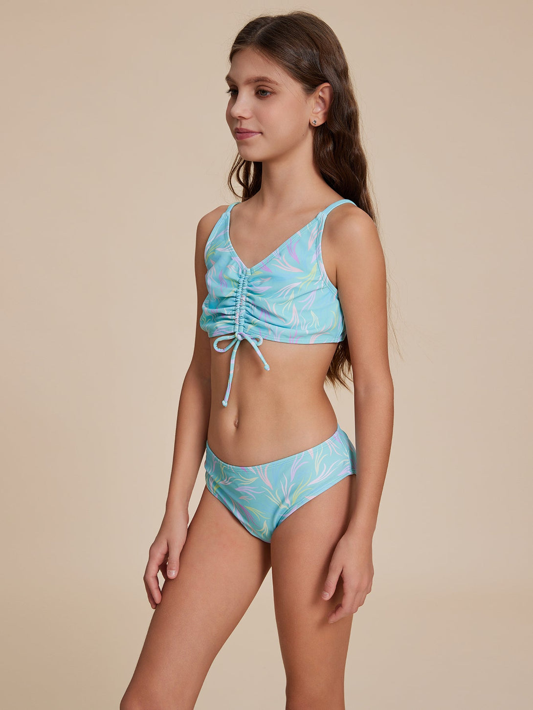 Blue Fresh Floral Bikini - Stylr