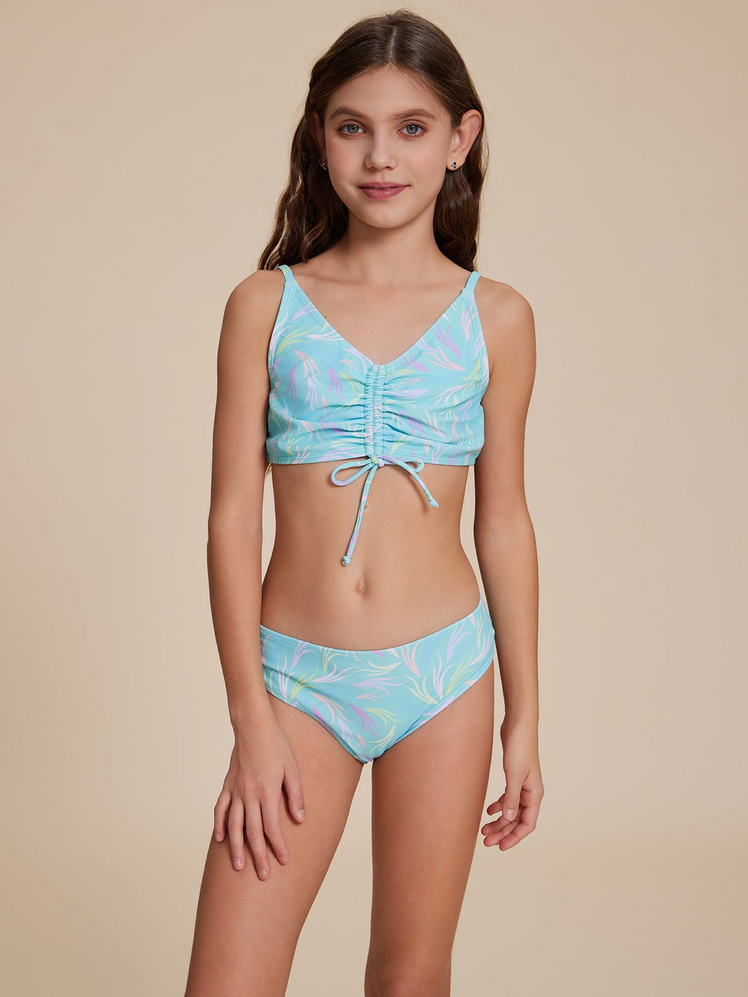 Blue Fresh Floral Bikini - Stylr