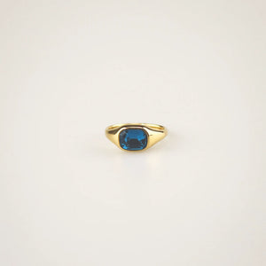 blue stone ring