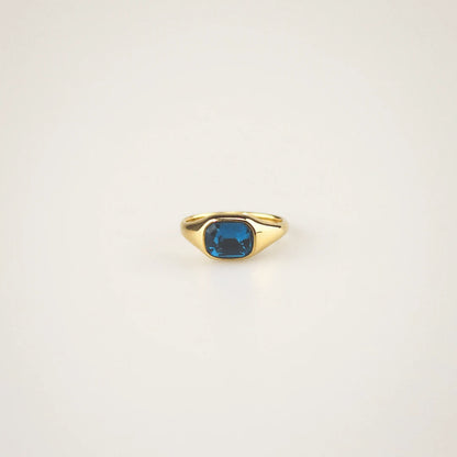 blue stone ring