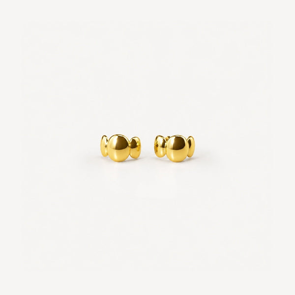 Bubble Stud Earrings – 18k vergoldete, wasserfeste Ohrstecker