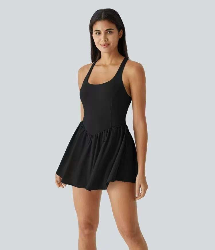 BuiltIn Short Active Dress Lightweight Multi S5T42 - Stylr