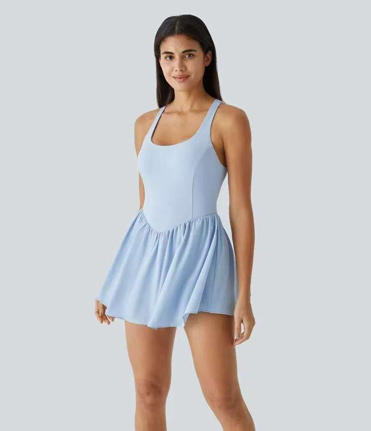 BuiltIn Short Active Dress Lightweight Multi S5T42 - Stylr