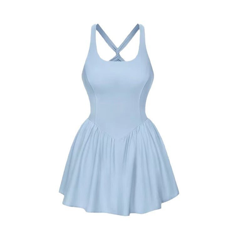 BuiltIn Short Active Dress Lightweight Multi S5T42 - Stylr