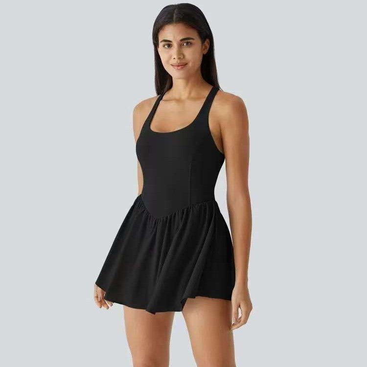 BuiltIn Short Active Dress Lightweight Multi S5T42 - Stylr