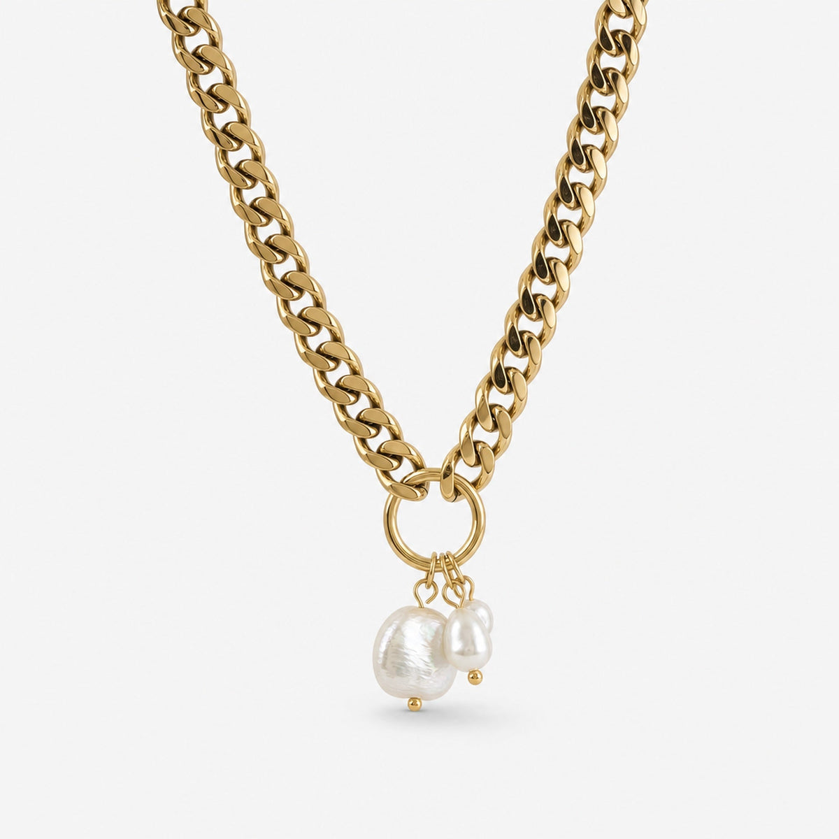 Chunky Baroque Pearl Necklace