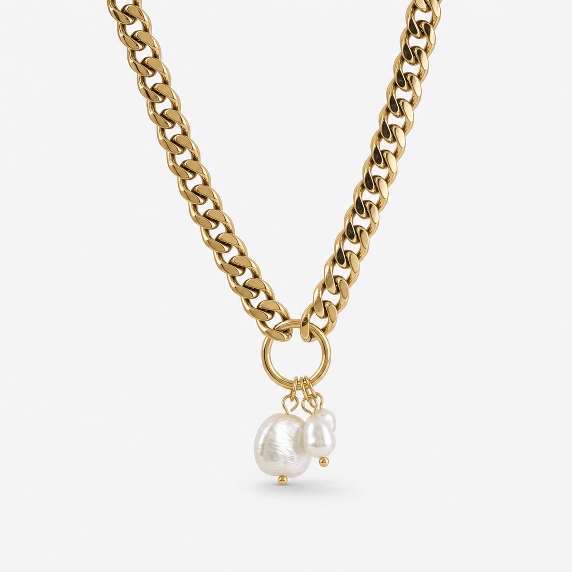 Chunky Baroque Pearl Necklace