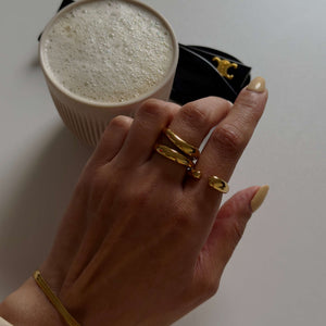 chunky wave ring