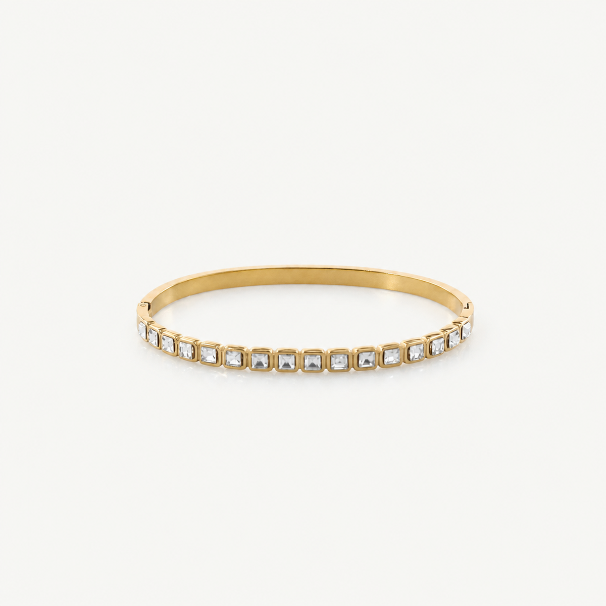 Clear Stones Bangle Bracelet
