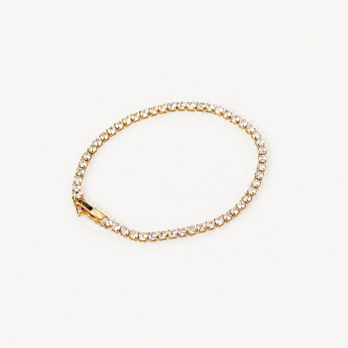 Classic Tennis Bracelet - 2mm Gold CZ Chain