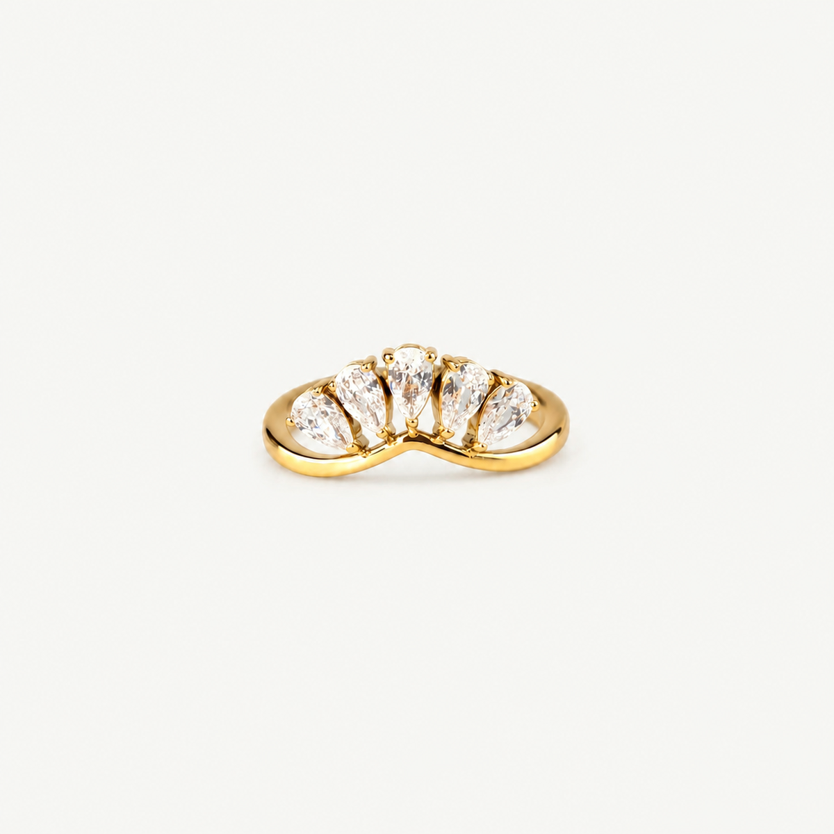 Cluster Sparkling Ring - Waterproof Dainty Vintage Style