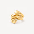 Puffy Coil Ring - Waterproof 18k Gold Stainless Steel