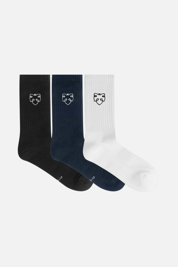 Crew Socks Logo 3 - pack - Stylr