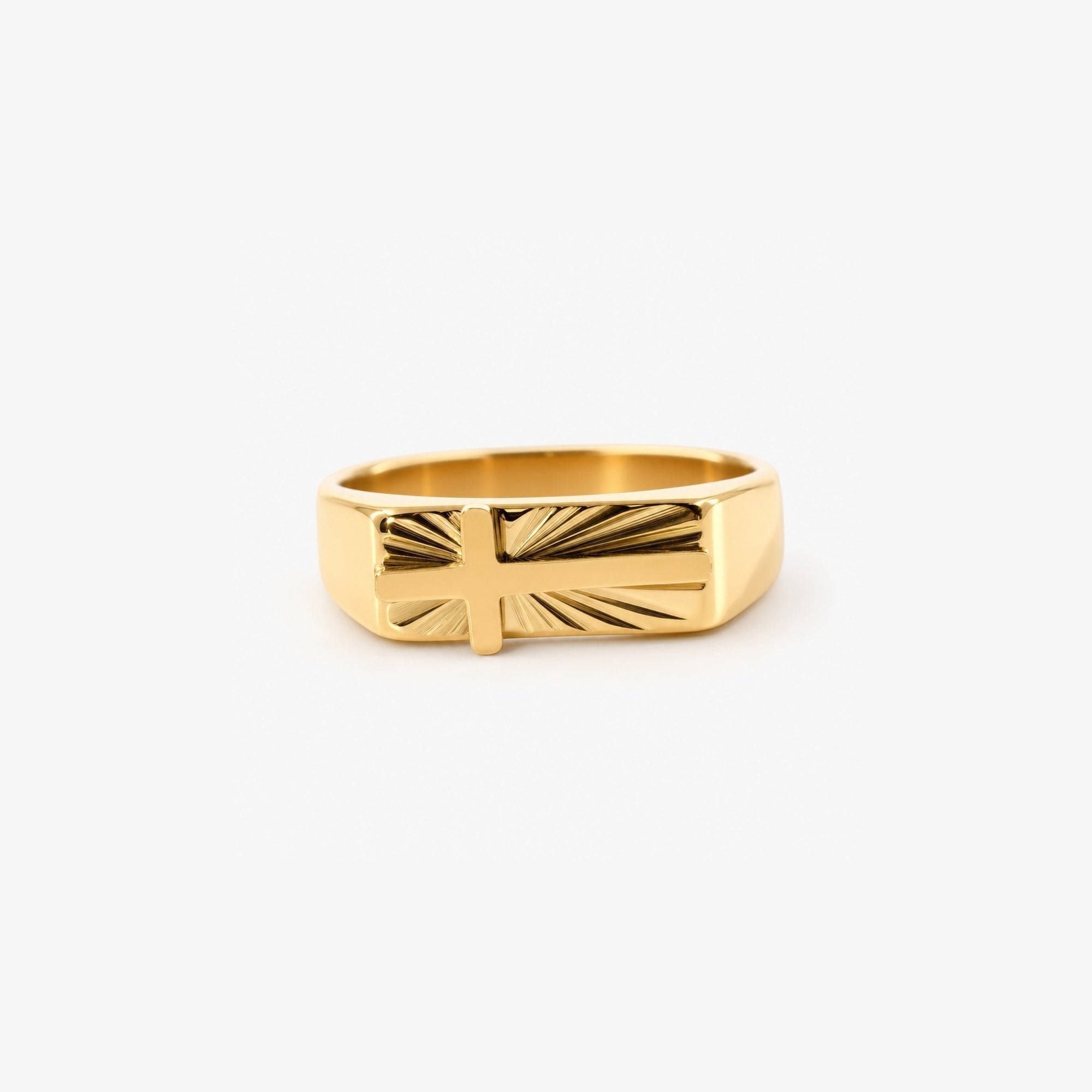 cross ring gold