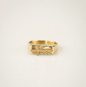cross ring gold