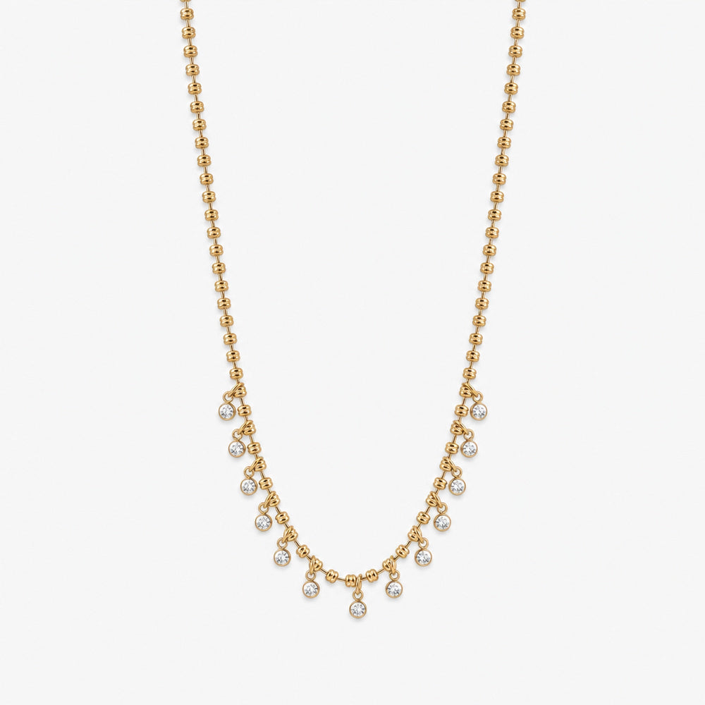 Crystal Fringe Necklace