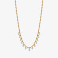Crystal Fringe Necklace – Waterproof Gold Plated Jewelry