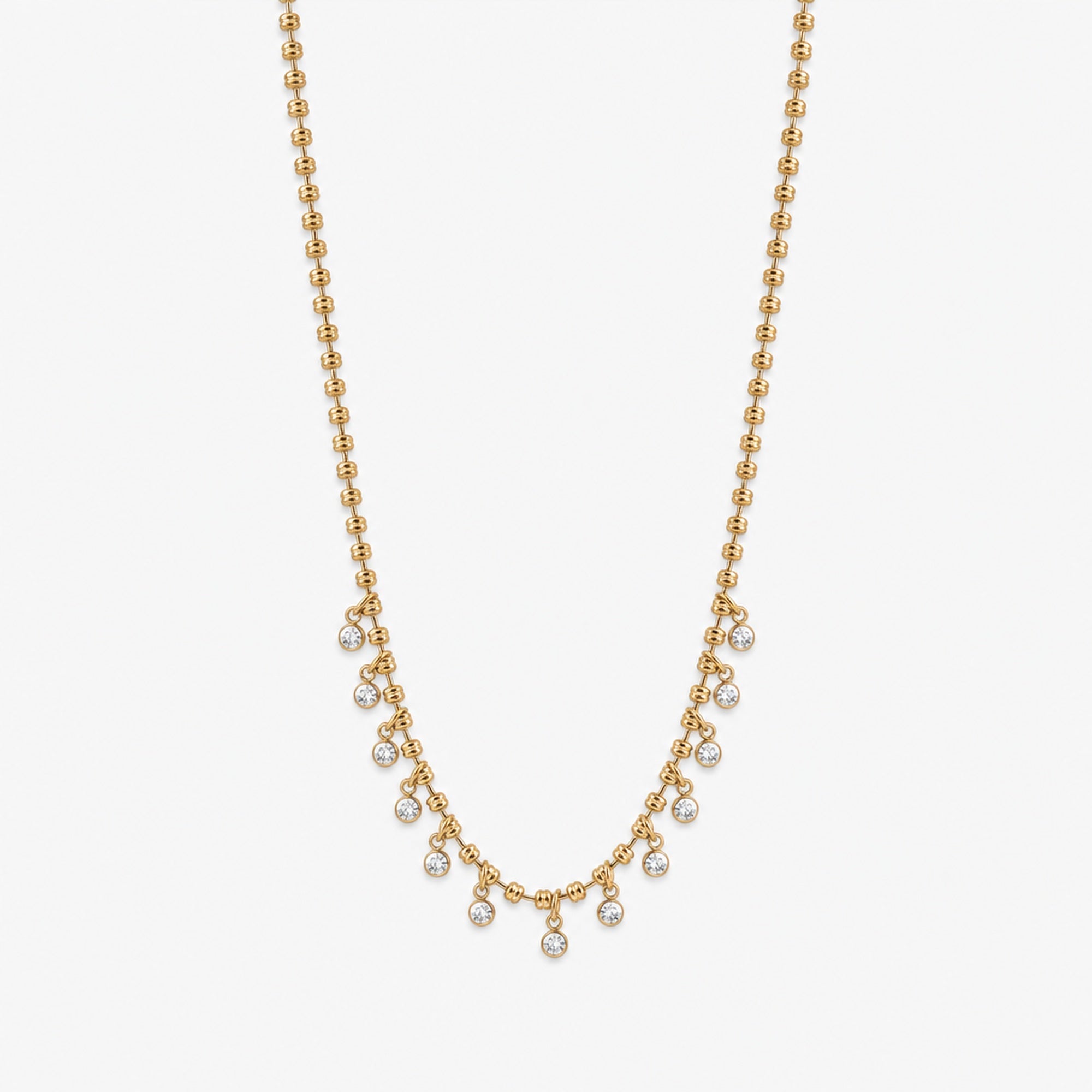 Crystal Fringe Necklace