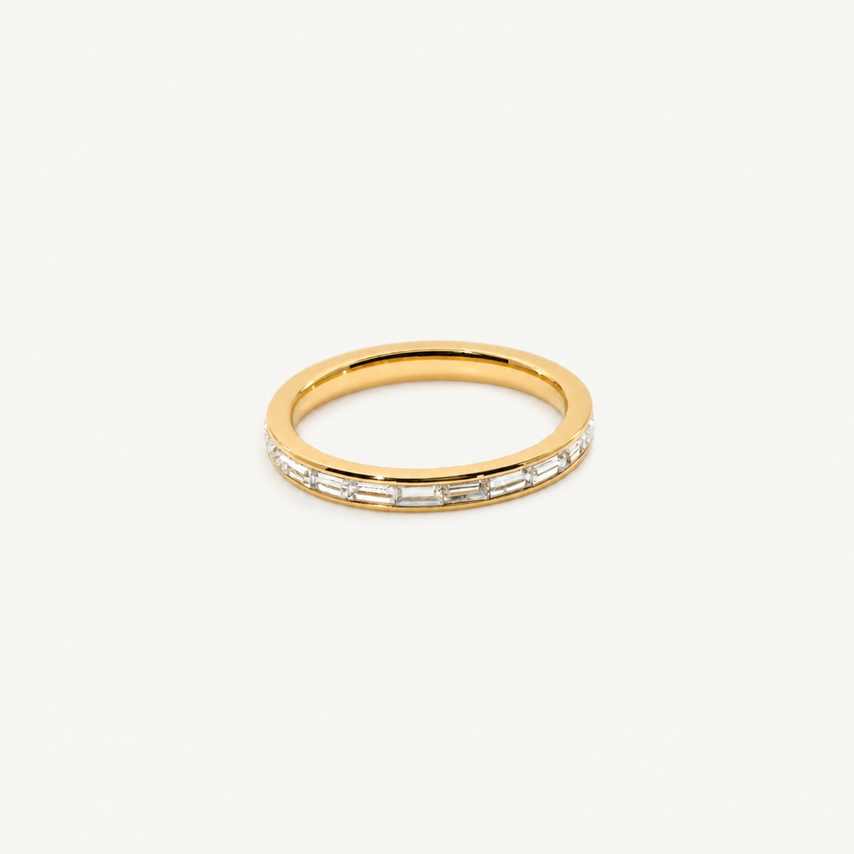 Crystal Slim Band Ring