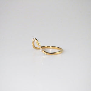 meideya jewelry crystal curve band ring