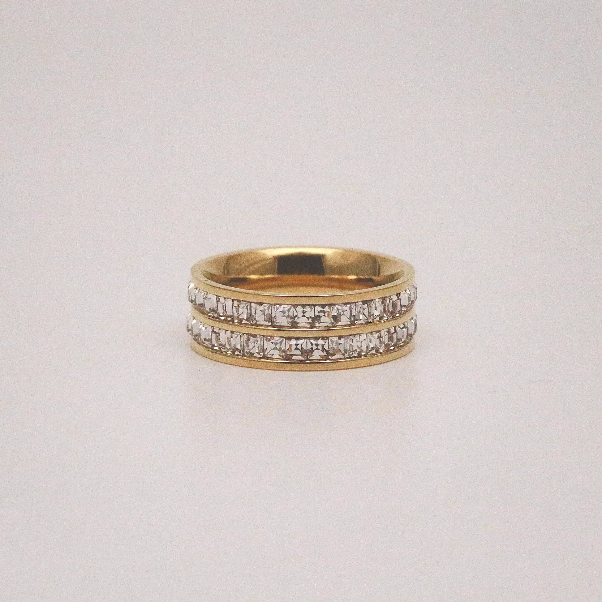 cubic zirconia eternity band