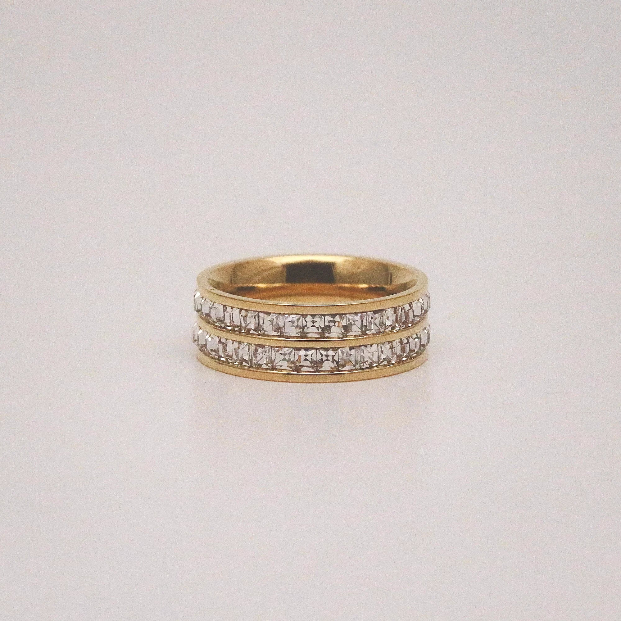 cubic zirconia eternity band