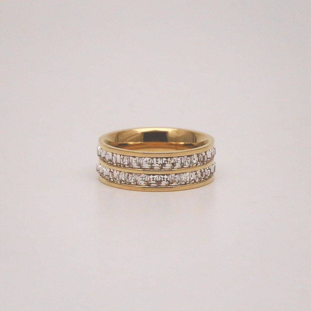 cubic zirconia eternity band