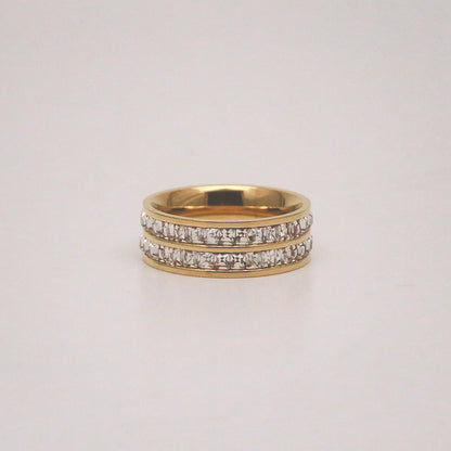 cubic zirconia eternity band