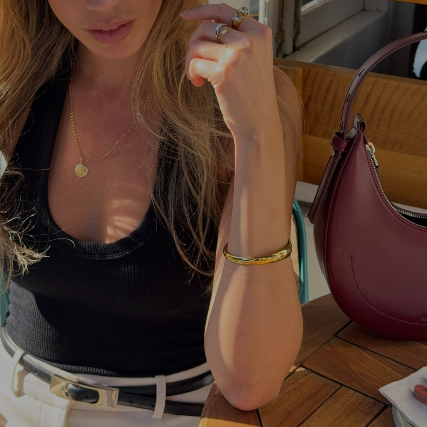 cuff bangle gold
