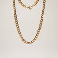 Cora Curb Chain Necklace – 18k Gold Stainless Steel