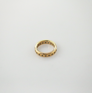 cut-out star band ring