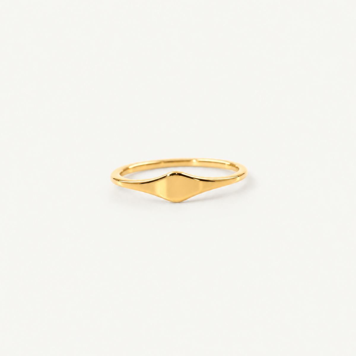 Tarnish-Free Waterproof 18k Gold Plated Stacker Ring