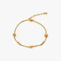 Meideya Daisy Chain Anklet - Waterproof Gold Daisies