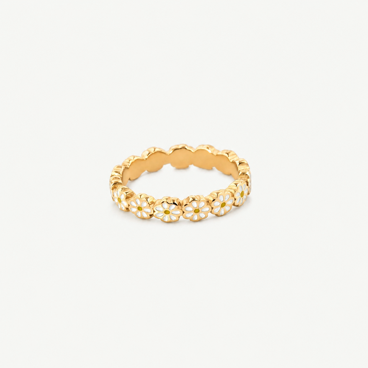 Daisy Flower Band Ring