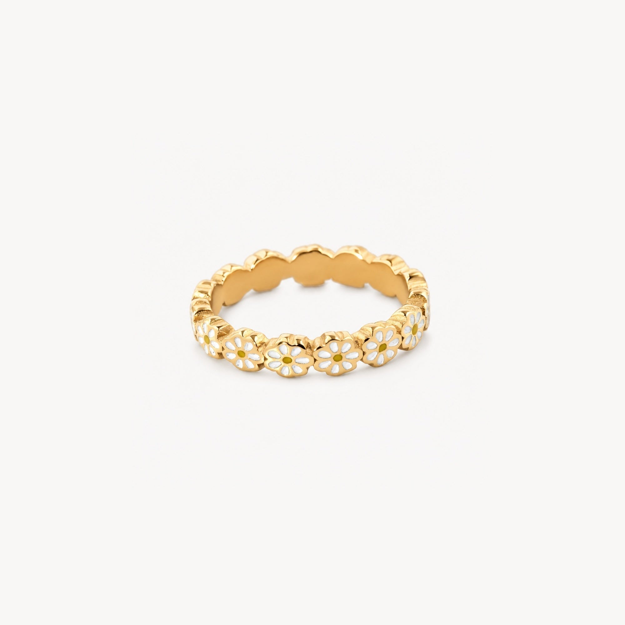 Daisy Flower Band Ring