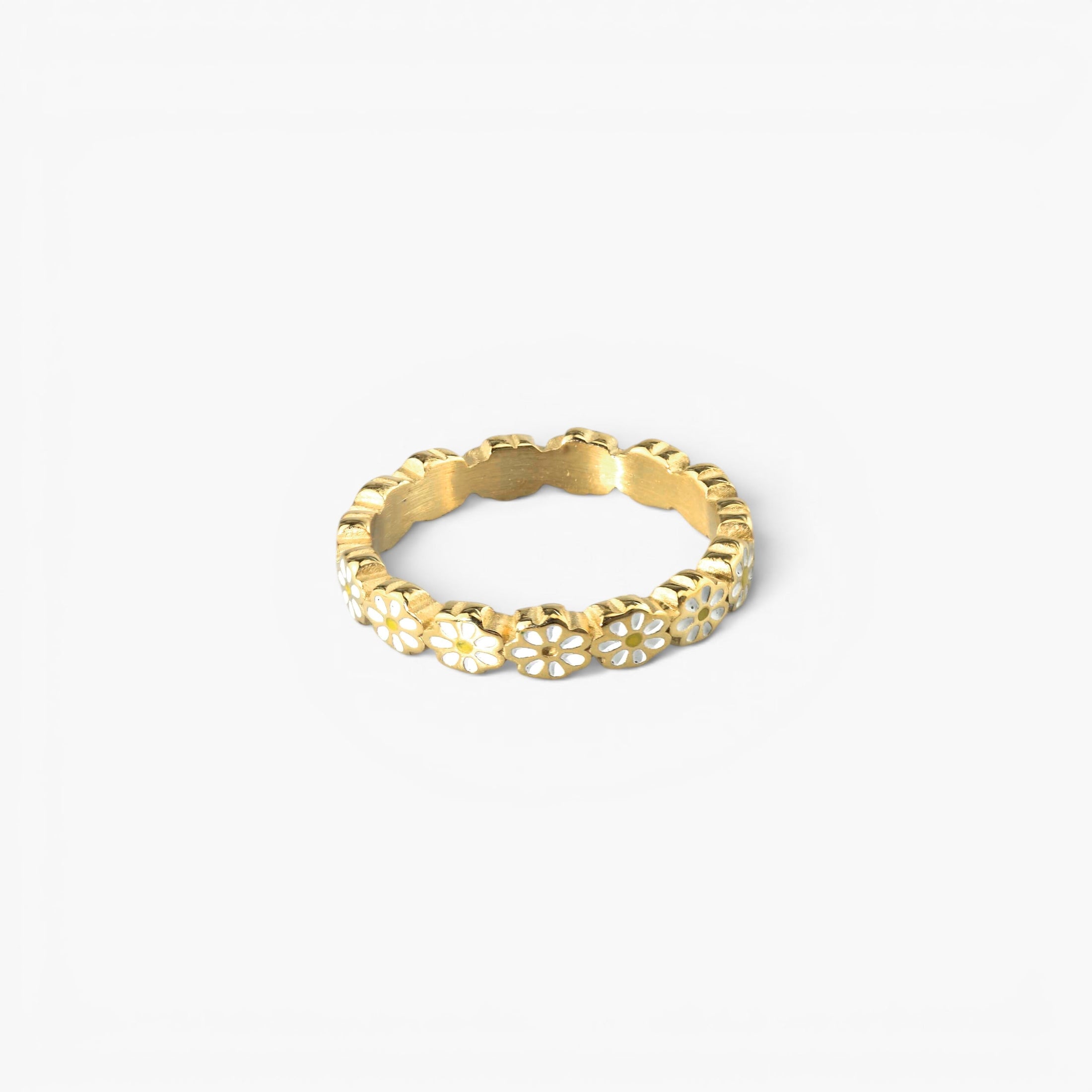 Daisy Flower Band Ring