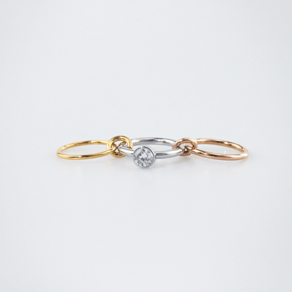 diamond link ring