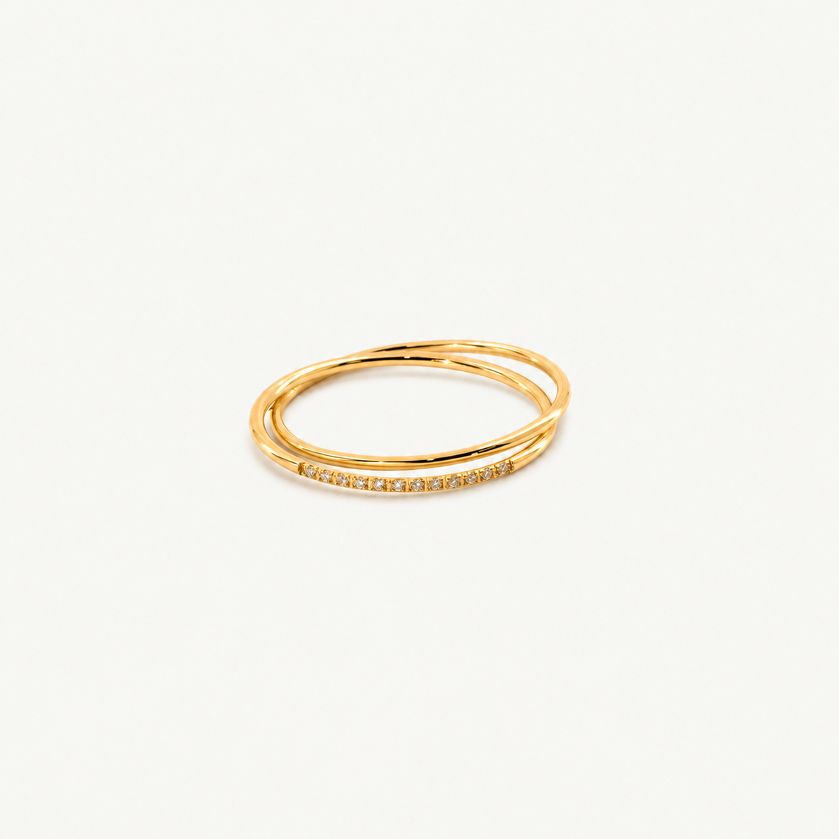 Double Twinkle Stacker Ring