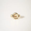 meideya jewelry double loop ring gold