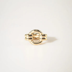 meideya jewelry double loop ring gold