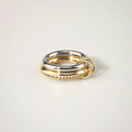 double ring in stainless steel, waterproof jewelry