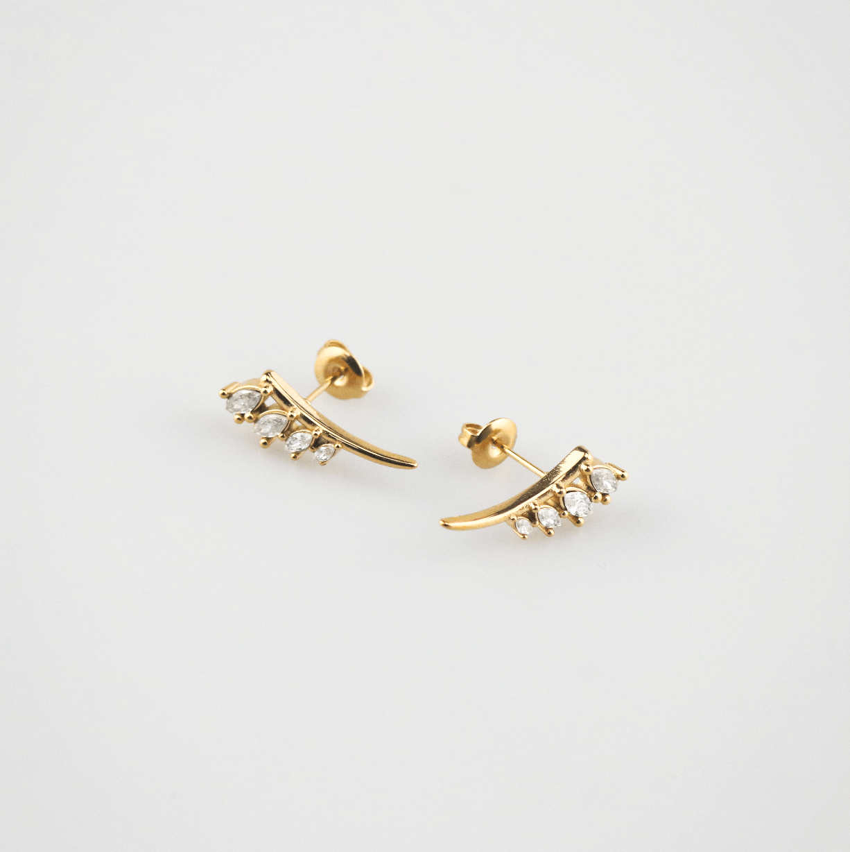ear climbers gold