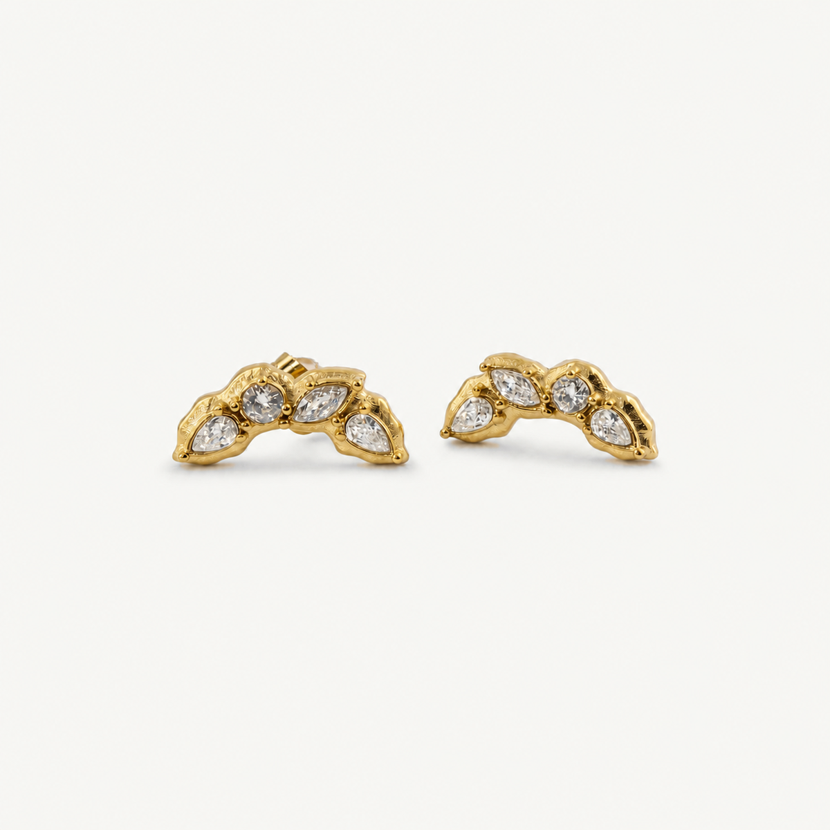 18k Gold Plated Waterproof Stud Earrings - Stylr
