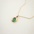 green stone necklace