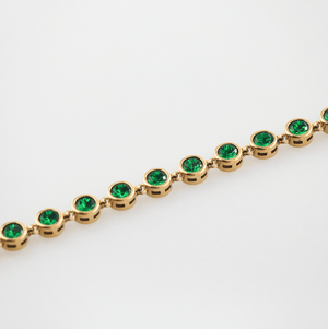 emerald tennis bracelet 