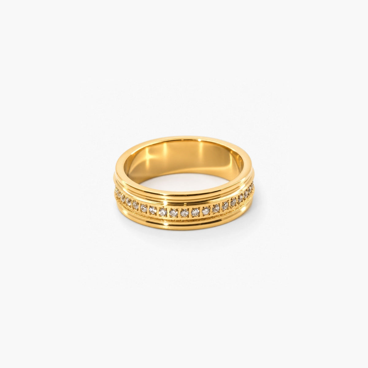 eternal band ring in stainless steel waterproof ring