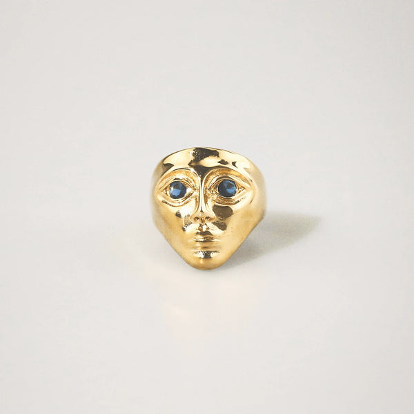 Mystic Face Ring – Waterproof Stainless Steel Charm Ring
