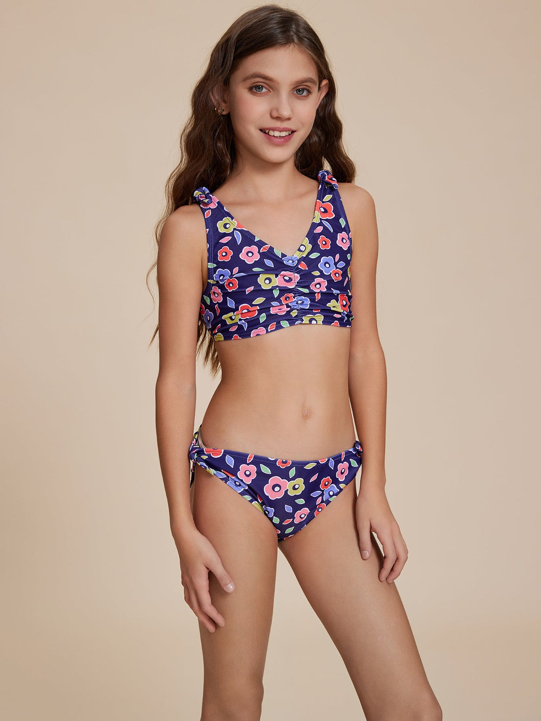 Floral Print Bikini - Stylr