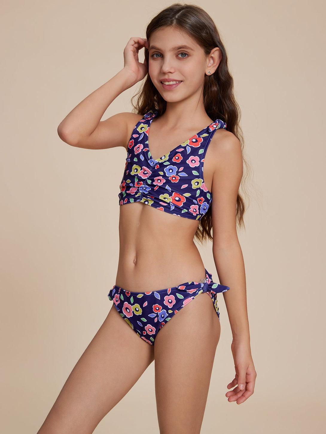 Floral Print Bikini - Stylr